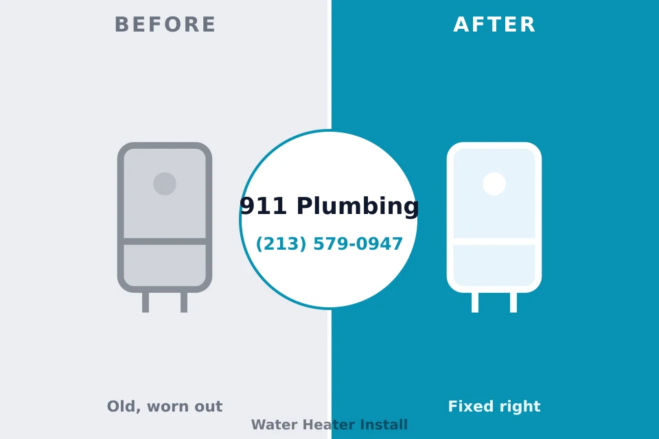 Before and after: plumbing company Clancy, MT